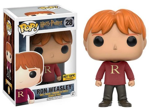 Funko POP Harry Potter: Ron Weasley Sweater Hot Topic Exclusive #28 - 第 1/2 張圖片