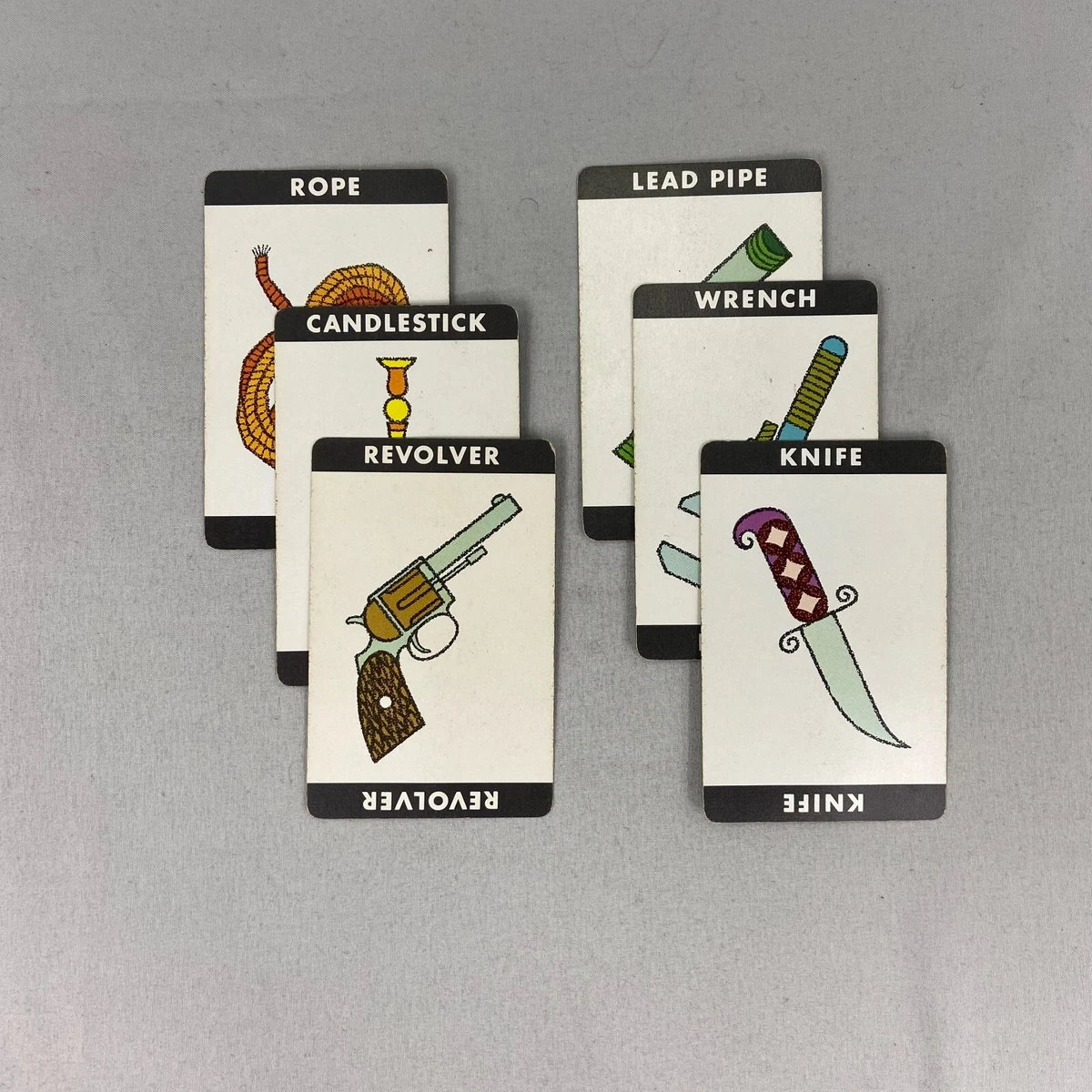 Clue Game Replacement Cards