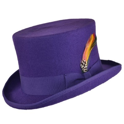 100% Wool Top Hat Wedding Event Hat 
