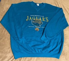 Jacksonville jaguars 90s sweatshirt vintage light blue Size XL