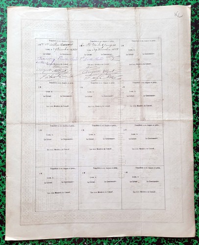Dépt 69 Lyon 45 Rue Ste Elisabeth - Franc Maçonnerie Rare Temple Maçonnique 1865 - Bild 2 von 2