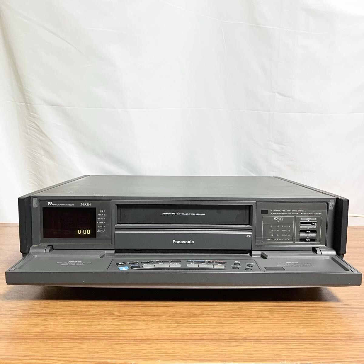 Panasonicパナソニック S-VHSビデオデッキ NV-BS900 録画王 Panasonic NV-BS900 S-VHS Video Deck Vintage 1990s Fully
