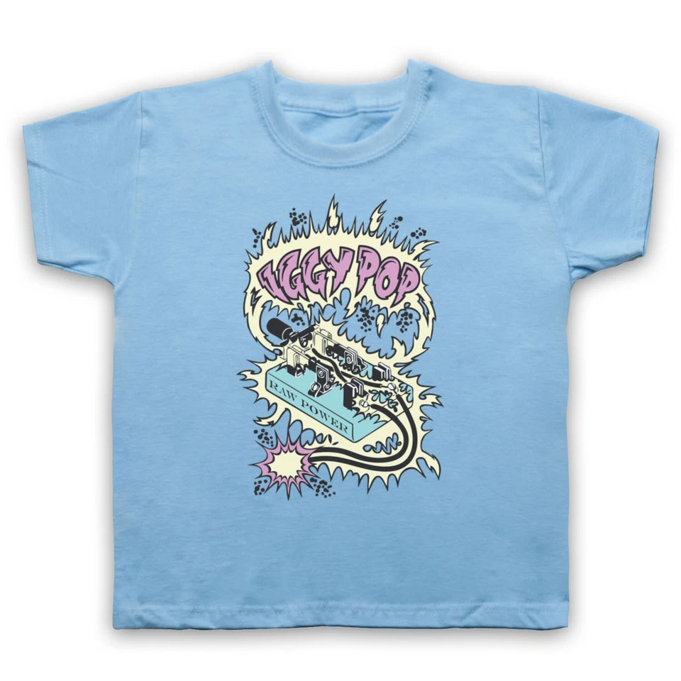 THE GUNS OF BRIXTON IGGY AND THE STOOGES RAW POWER SWITCH INOFFIZIELLES PUNK KINDER KINDER T-SHIRT