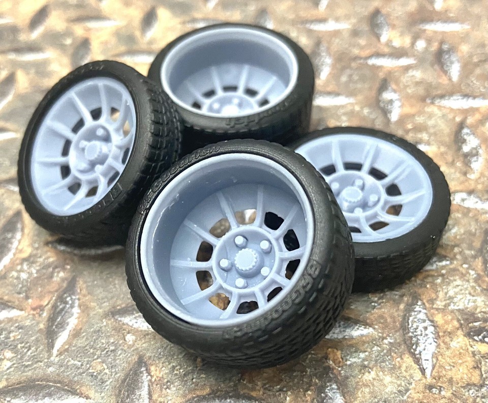 1/24 Scale: 21/20 Inch “Vector” Wheels With Wide Rear Street Tires ...