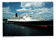 Cunard Line Queen Elizabeth II QE2 at N.Y.C.  Ship Calendar Topper 8in. x 11in.