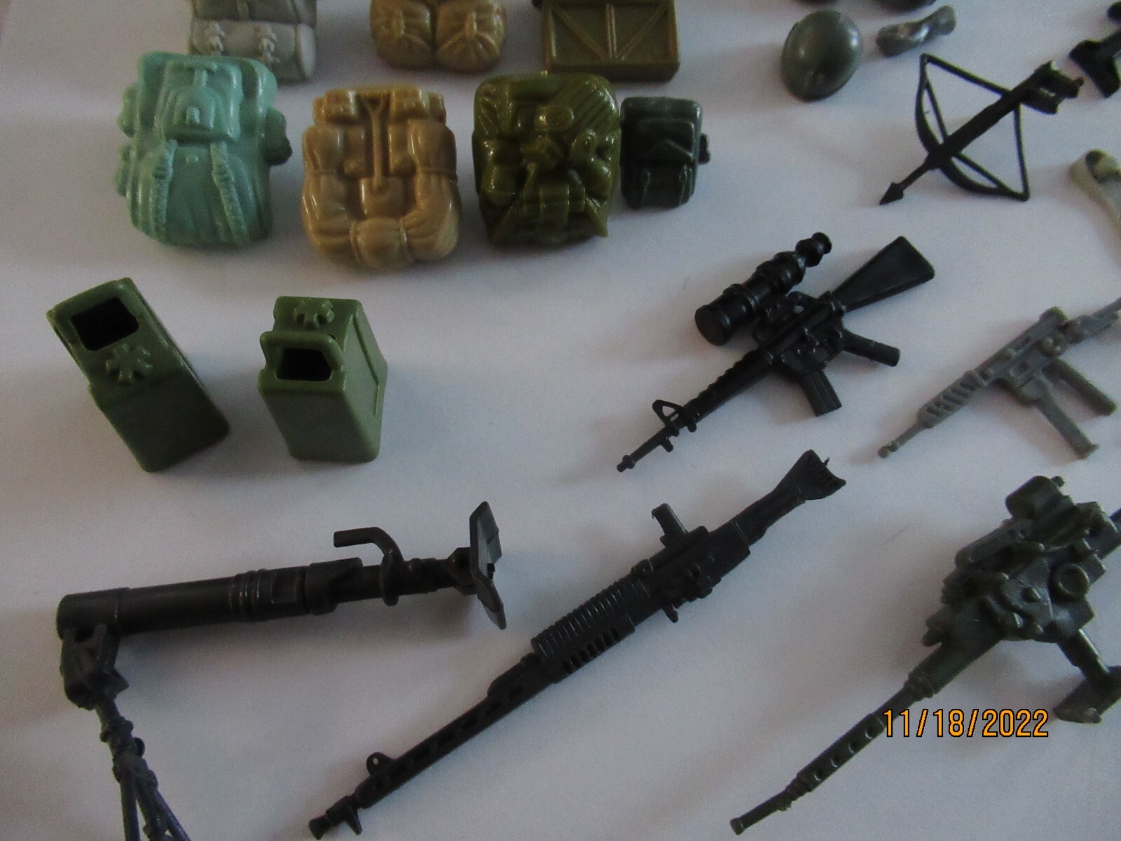 GI joe action figures 1980's Hasbro weapons backpack parts mixed lot eBay