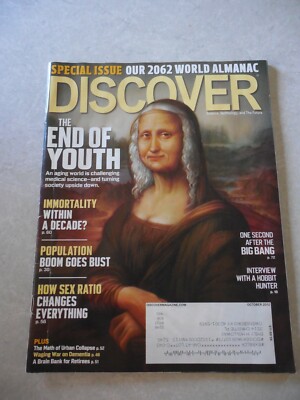 DISCOVER Magazine, OCTOBER 2012, INTERVIEW WITH A HOBBIT HUNTER, END OF YOUTH!