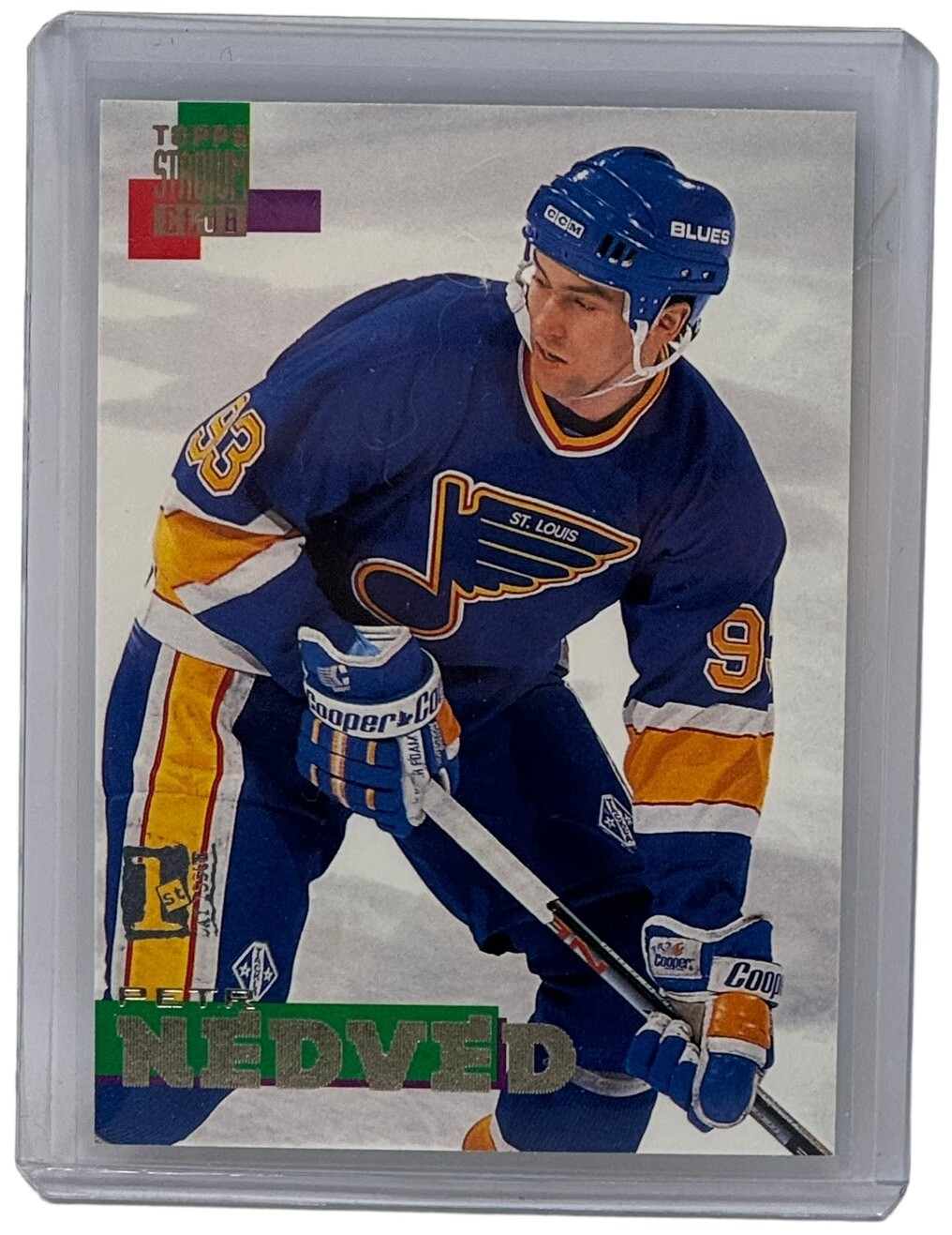 Petr Nedved 1994-95 Topps Stadium Club 1st Day Issue Parallel Hockey Card #205