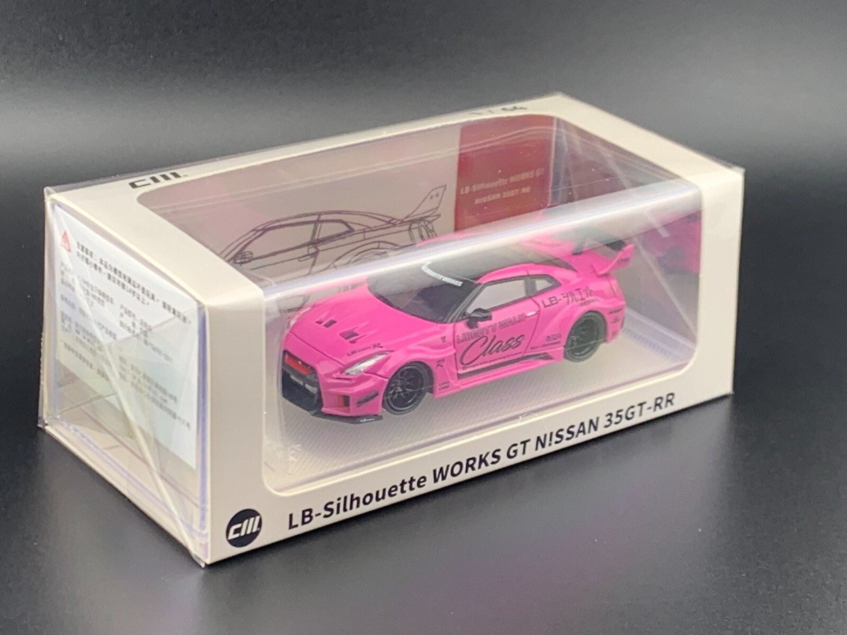 CM Model Nissan LBWK Super Sihouette 35GT-RR Pink w/ extra set