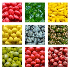 Rutkovsky Pressed Beads Czech Glass Various Unique Bead Shapes