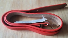 Banana Republic Synthetic Leather Women's Small Orange Sleek Dressy Belt NWT