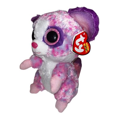 2022 TY Beanie Boos BECCA the Bush Baby Pastel Pink Purple Tie Dye