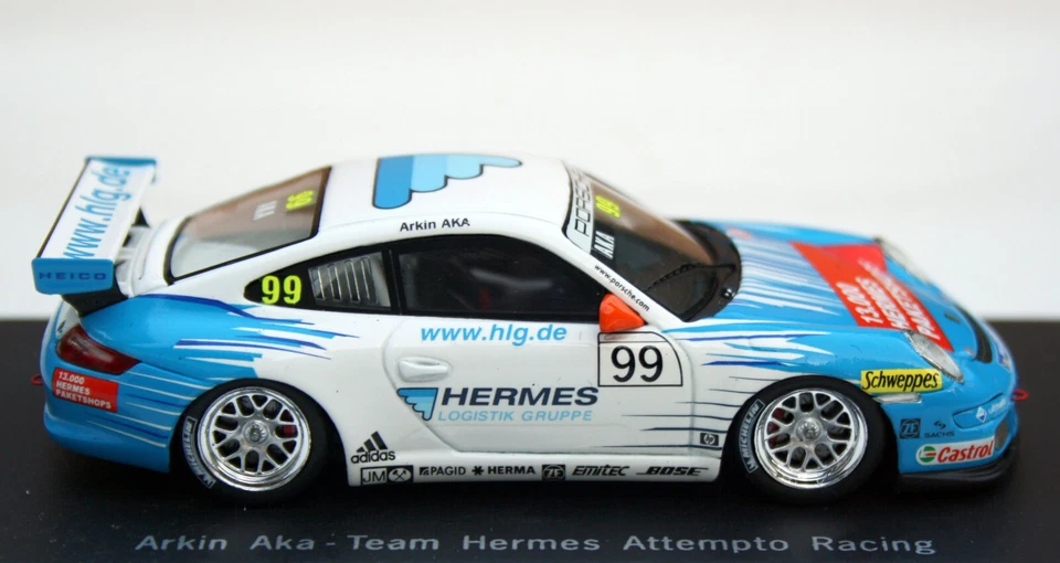 Porsche 911 GT3 Cup 997 "Porsche Carrera Cup 2007" #99 Arkin Aka, Spark M. 1:43 - Immagine 3 di 4