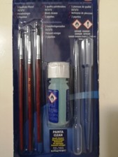 Revell Modellbau Bemalen Zubehör Set 3 Pinsel - Pinselreiniger - 2 Pipetten
