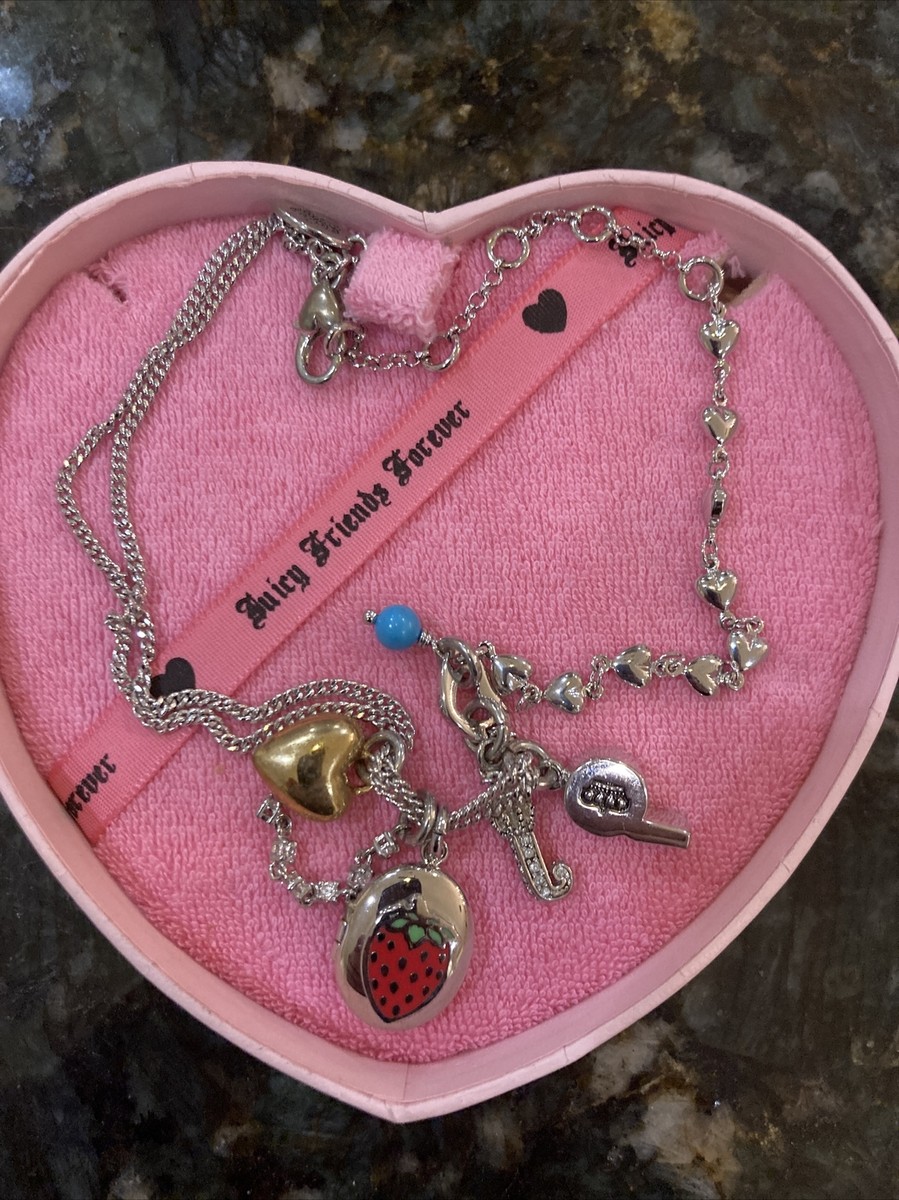 NWOT JUICY FRIENDS FOREVER NECKLACE KEEP ONE SHARE ONE