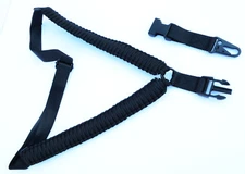 Tactical 550 Paracord Rifle Gun Sling Single Point Black / Black quick detach