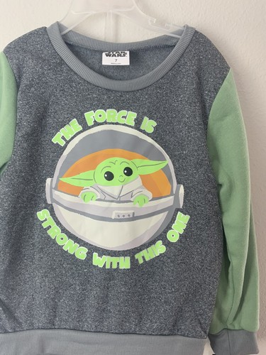the force is strong with this one star wars baby yoda 2 piece sweatsuit - Picture 2 of 3