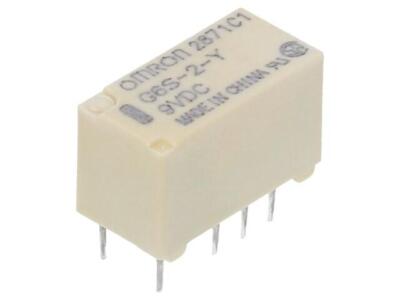 G6S-2-Y DC9 Relais: elektromagnetisch DPDT USpule : 9VDC 0,5A/125VAC 2A OMRON OC