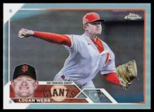 2023 Topps Chrome Base Refractor Logan Webb San Francisco Giants #32