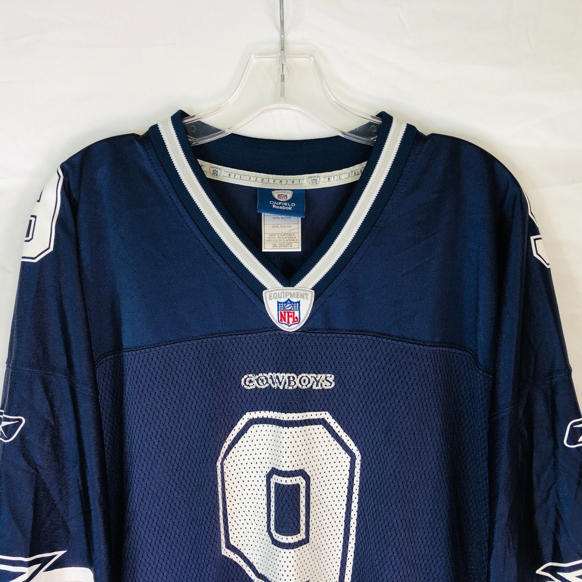 Reebok Mens Tony Romo Dallas Cowboys #9 NFL Blue Football Jersey