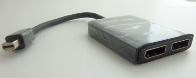 4K 2-Port Mini DisplayPort to HDMI MST Hub Monitor Splitter USB