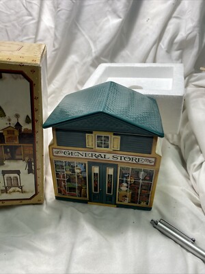 VTG Avon McConnell's Corners General Store Xmas Collection Vintage Cookie Jar
