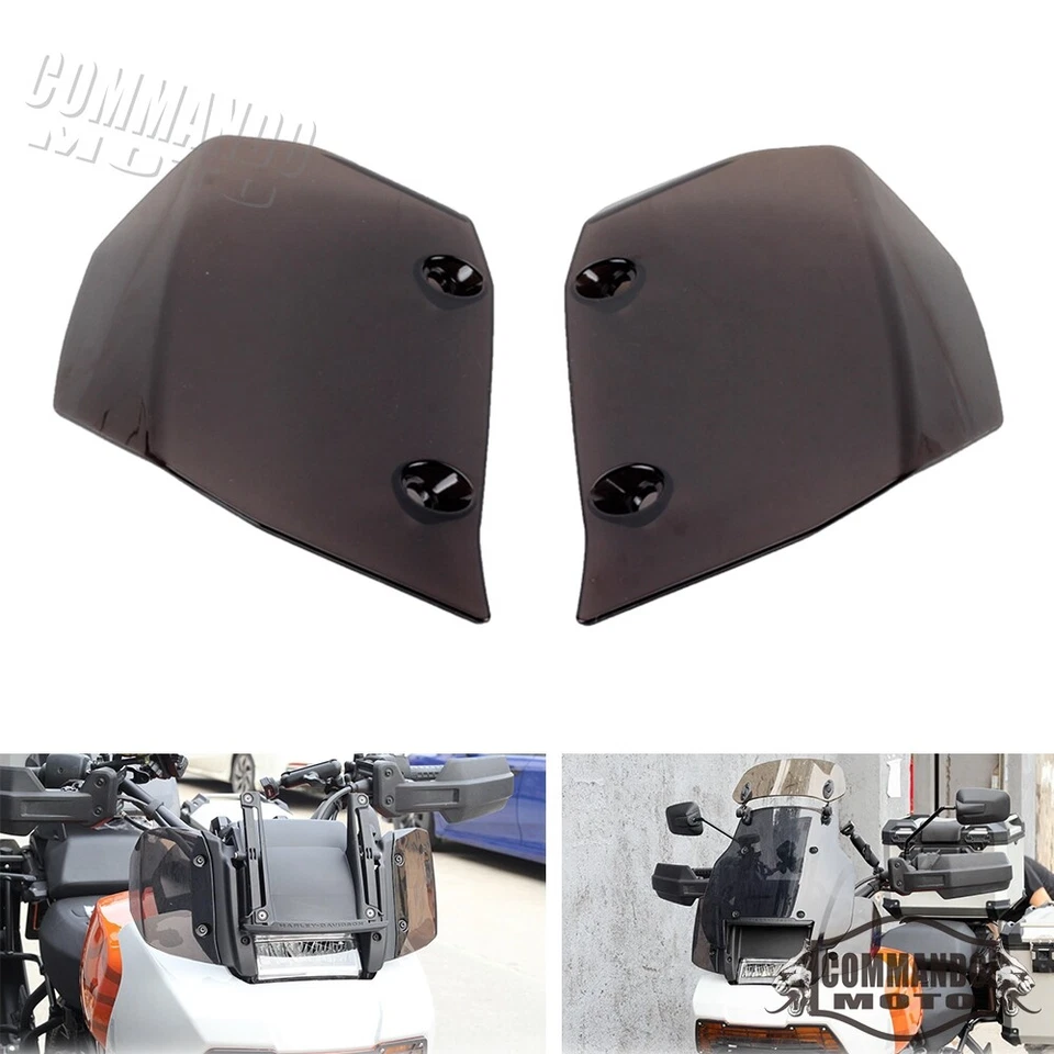 Parabrisas ensanchado lateral humo motocicleta para Harley Pan America 1250/S 2021-up - Imagen 3 de 4