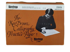 The Ken Brown Calligraphy Practice Paper 9 x 12 48 Sheets Pad Bond Made in USA