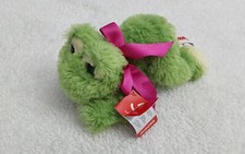 Aurora Frog Stuffed Animal Green Yellow Plush Laying Down Toy Collectibles
