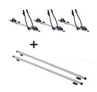 3X FahrradträGer Sagittar+DachträGer Rapid FüR FüR Dacia Sandero Stepway 5TüR Ab