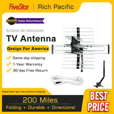2025 Directional HD TV Antenna Outdoor VHF UHF Digital OTA  Pole Included