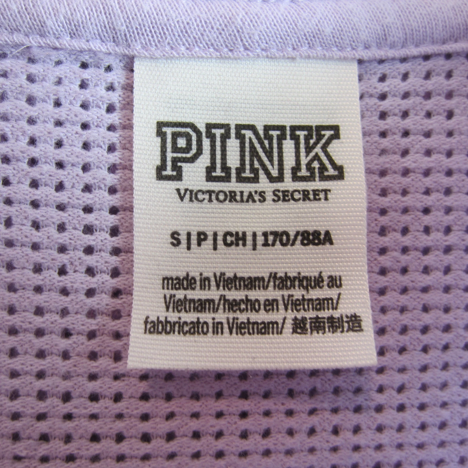 UNDERCOVER Felpa con cappuccio Victoria's Secret rosa a rete ritagliata piccola leggera difetti