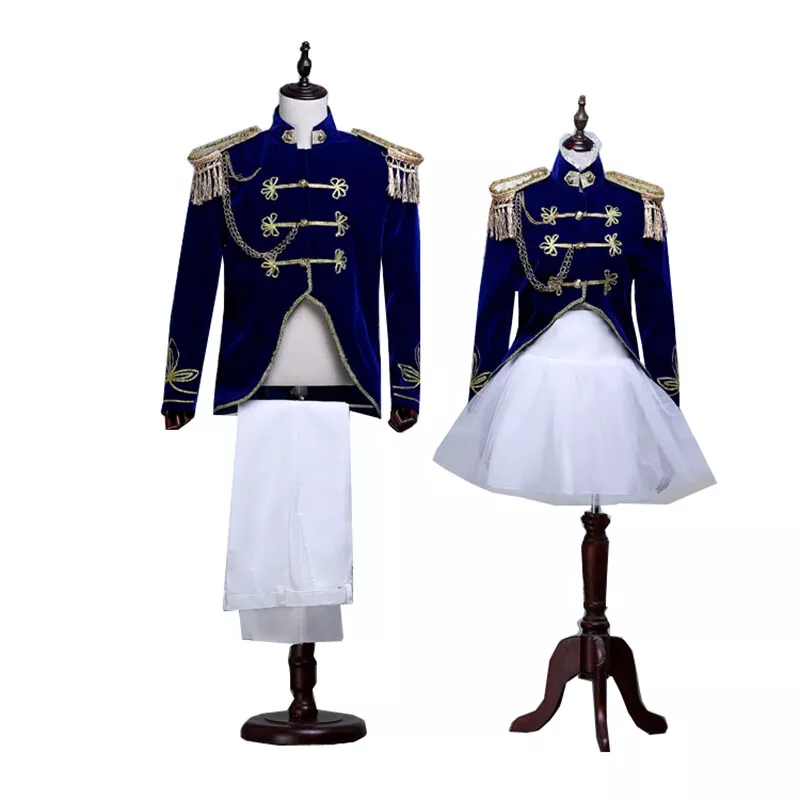 Unisex Medieval Renaissance Victorian Prince Cosplay Costume Royal Court  Blazer | eBay