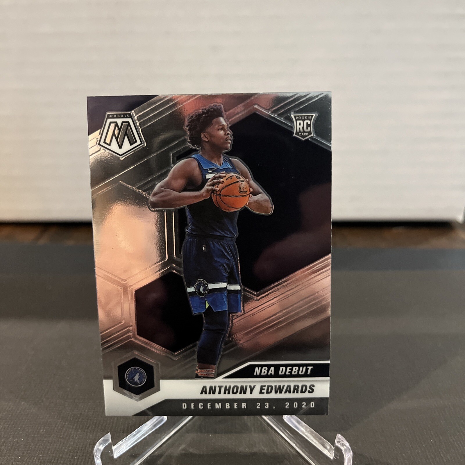 2020-21 Panini Mosaic Anthony Edwards NBA Debut Rookie RC #261 Timberwolves 🔥🔥