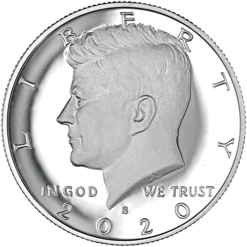 2020 S Proof Kennedy Half Dollar Gem DCam 99.9% Silver