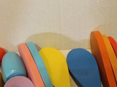 LovesTown 18Pcs Egg Spoon Race Game Sets, Wooden Balance Relay Games for Kids 