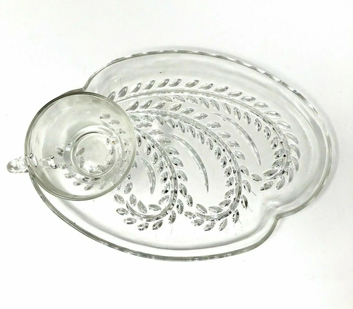 Glass Luncheon Plates And Cups