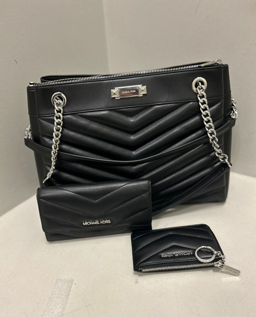 Michael Kors 3-Piece Whitney Quilted Bag Set: Tote, Wallet  display picture 2