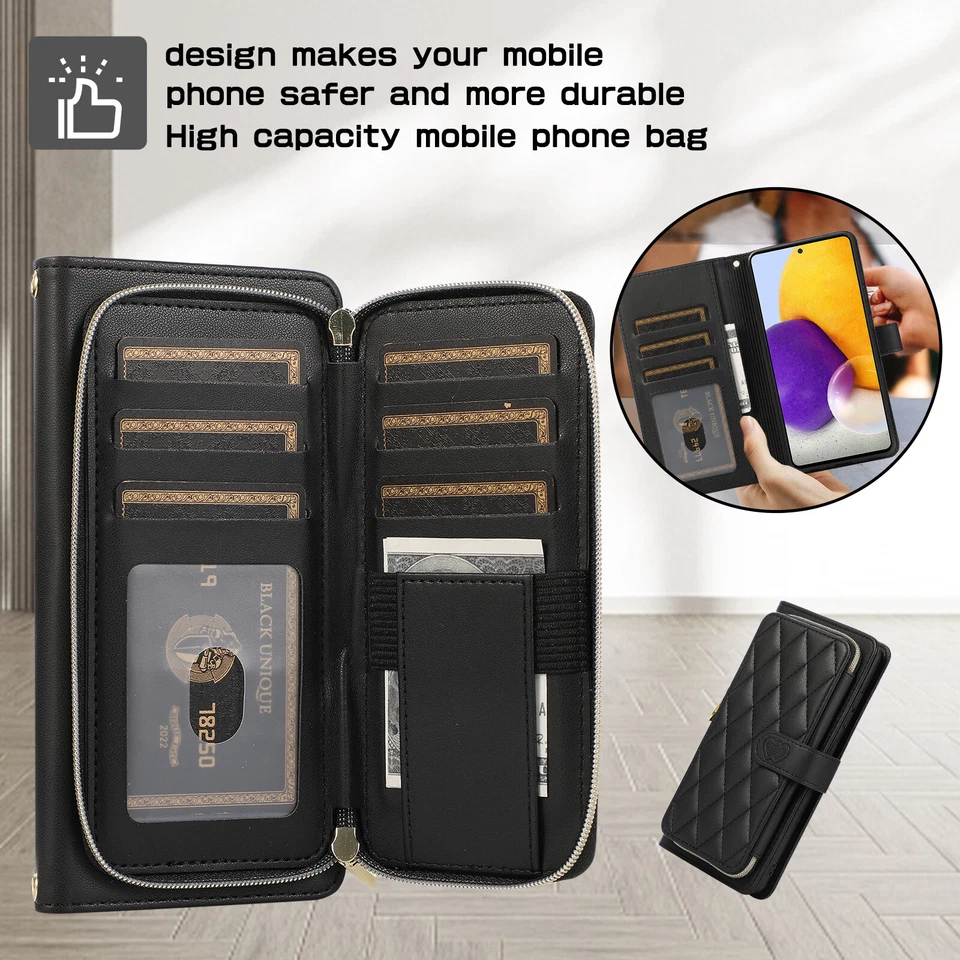 Crossbody Wallet Case for Motorola Moto G Stylus 5G/G Power 5G/G Play/G 5G 2024 - Image 2 of 4