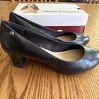 Hush Puppies Imagery Pump Womens Size 8 Wide Black Leather Heels New with box — photo 2