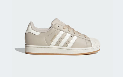 Neu: Adidas Superstar II Gr. 42 2/3 Beige / Ecru / Off White / Gold Metallic
