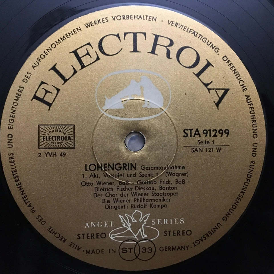 E489 Wagner Lohengrin Thomas Grummer Kempe 5LP Electrola SAN 121-5 Stereo Foto 3 de 4