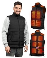 Heated Vest for Men, Warming Men's Heated V st Electric, 3X-Large Black