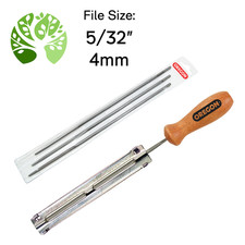 OREGON 3x Round Files Holder Guide 5/32 4mm for Chainsaw Chain Filing Sharpening