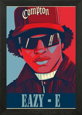 Gerahmtes Wandbild im Eazy-E Hope Stil Poster Leinwanddruck Bild