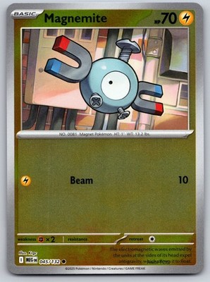 Magnemite Reverse Holo 045/132 ME01: Mega Evolution Common NM