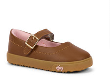 SEE KAI RUN Girl's Lucia Toffee Brown Dress Shoes