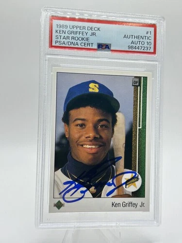 1989 Upper Deck #1 Ken Griffey Jr. Autographed PSA 10 Auto Star Rookie