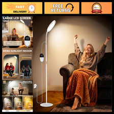 Light Therapy Lamp 11000 Lux UV-Free, Full Spectrum Sunlight Floor Lamp, LCD Tou