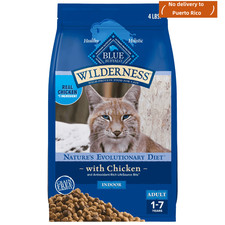 new Blue Buffalo Wilderness High-Protein Dry Cat Food Grain-Free, Chicken, 4lb